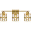 Aged Brass Three Light Bath From The Gibson Collection