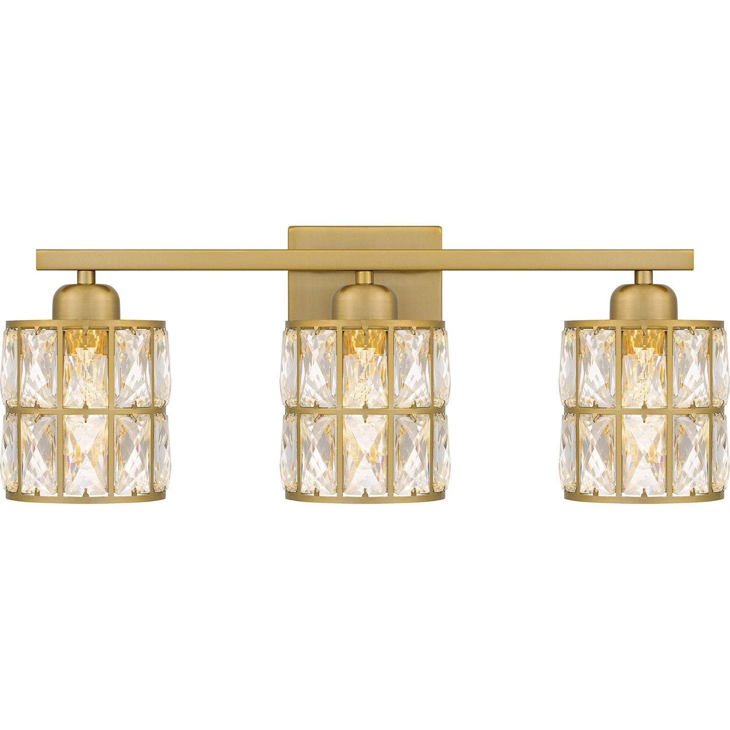 Aged Brass Three Light Bath From The Gibson Collection