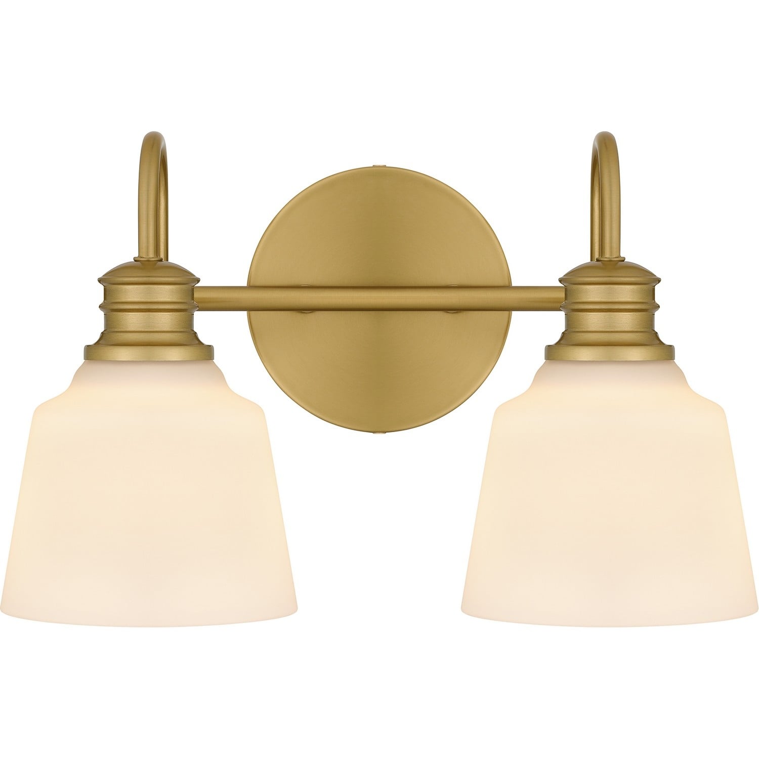 Aged Brass Two Light Bath From The Hinton Collection