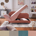 Aideen Two Tone Dark Light Functional Chaise With 1 Pillow By Inspire Q Modern