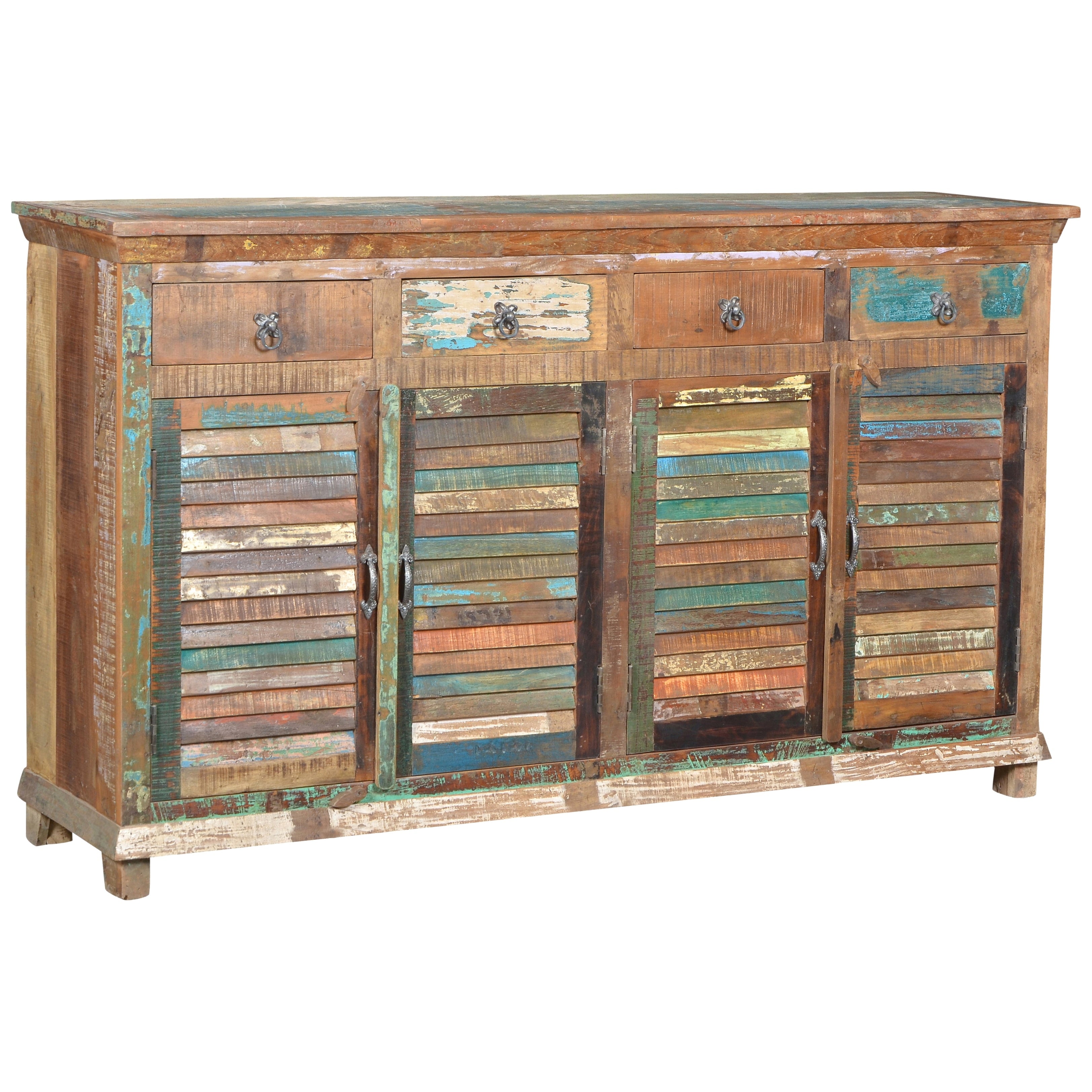 Aiden 4 Drawer 4 Door Shutter Sideboard 72