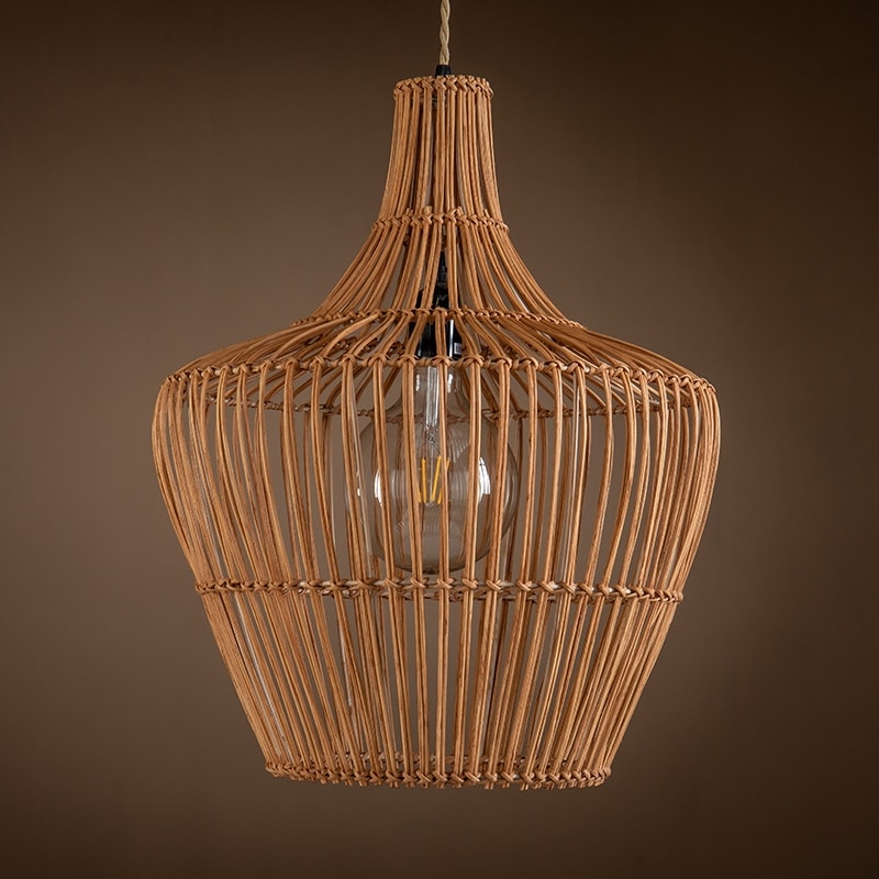 Ailsa Rattan Pendant Lamp 19.7 X 15.7