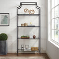 Carson Carrington Ingarostrand Oil Rubbed Bronze Glass Etagere