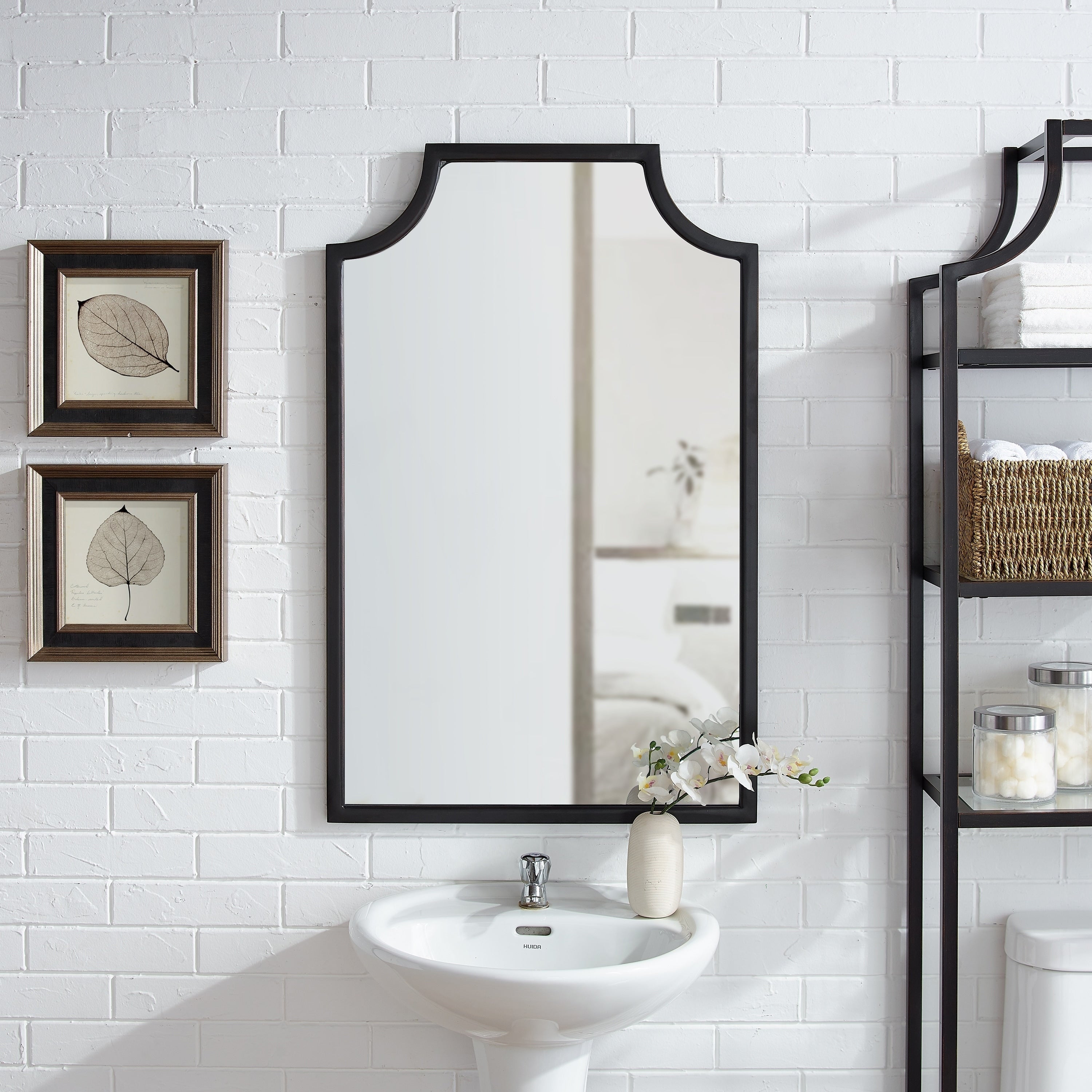 Copper Grove Vertou Oil Rubbed Bronze Black Wall Mirror