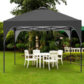 Ainfox 10X10 Pop Up Canopy Tent Easy Setup Gazebo Outdoor Canopy With 3 Adjustable Heights