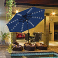 Ainfox 10Ft Outdoor Patio Solar Umbrella For Garden Backyard Pool