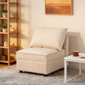 Ainfox Modular Sofa Beige Sectional Storage Sofa Couch With Free Splicing