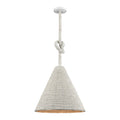 Air Loom 16.5 Inch Wide 1 Light Pendant In White 16.5In W X 16.5In D X 17In H