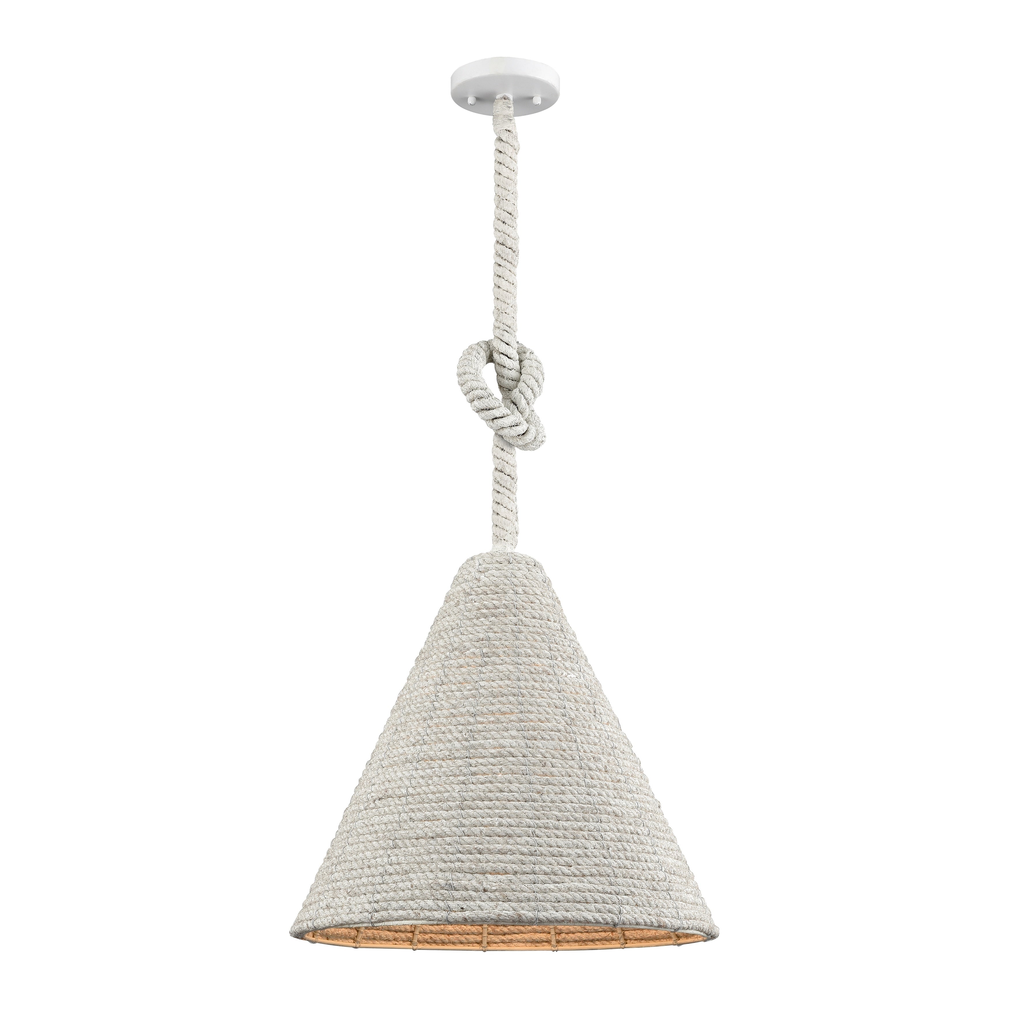 Air Loom 16.5 Inch Wide 1 Light Pendant In White 16.5In W X 16.5In D X 17In H