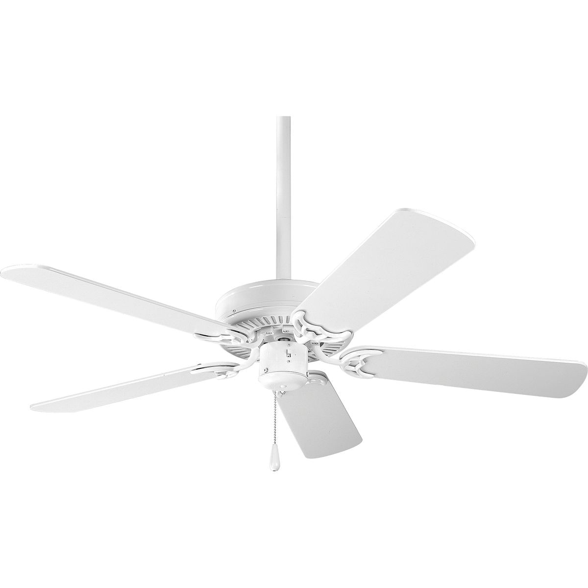 Progress Lighting Airpro Builder 42 Inch 5 Blade White Ceiling Fan Lighting Fixture