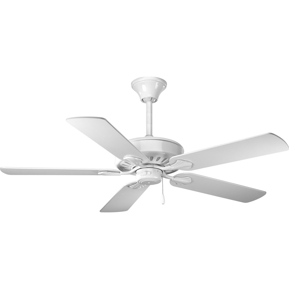 Progress Lighting Airpro Performance 52 Inch 5 Blade White Ceiling Fan Lighting Fixture