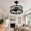 20 In Ceiling Fan With Lights 6 E12 Bulbs 5 Blades Remote Control