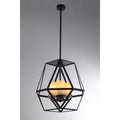 Aishani 3 Light Black Finish 17 Inch Pendant