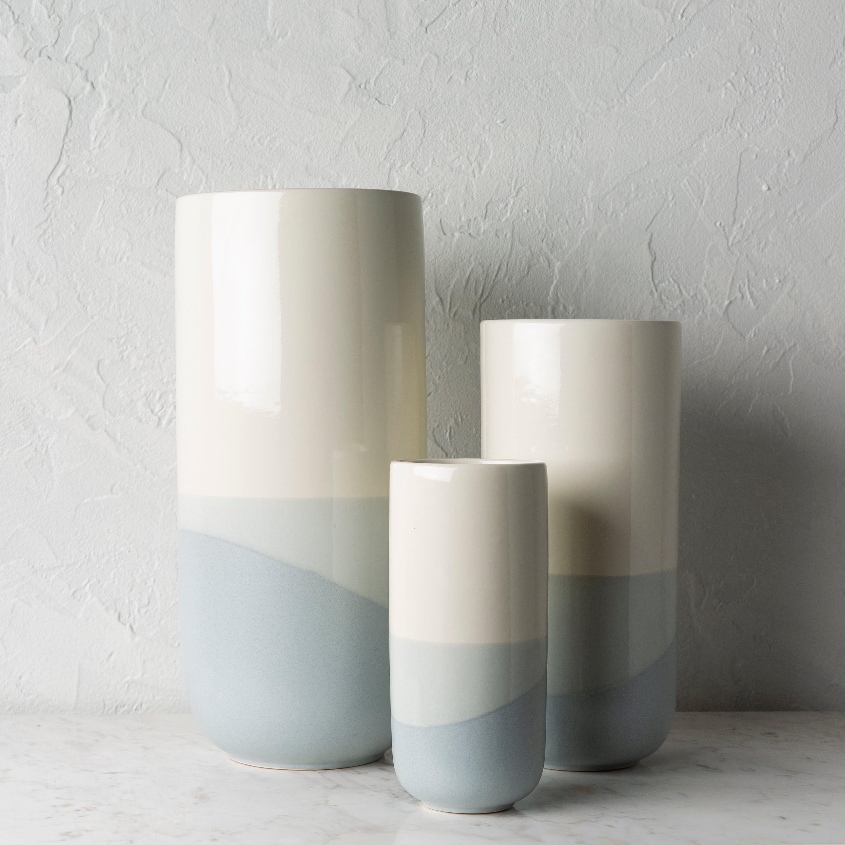 Aiye Modern Ceramic Outdoor Safe Vase Set 3 Pieces