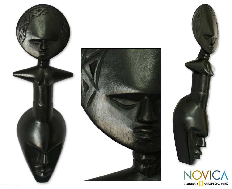 Akan Together Wood Mask Ghana