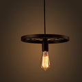 Akiko 1 Light Antique Bronze 12 Inch Edison Chandelier With Bulb