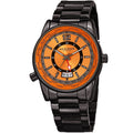 Akribos Xxiv Mens Gmt Date World Timer Grey Bracelet Watch