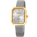 Akribos Xxiv Womens Quartz Diamond Stainless Steel Two Tone Bracelet Watch