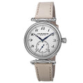 Akribos Xxiv Womens Swiss Quartz Stainless Steel Leather Strap Watch