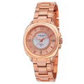 Akribos Xxiv Womens Swiss Quartz Stainless Steel Rose Tone Bracelet Watch