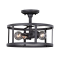 Vaxcel Akron 12 Semi Flush Mount Oil Rubbed Bronze