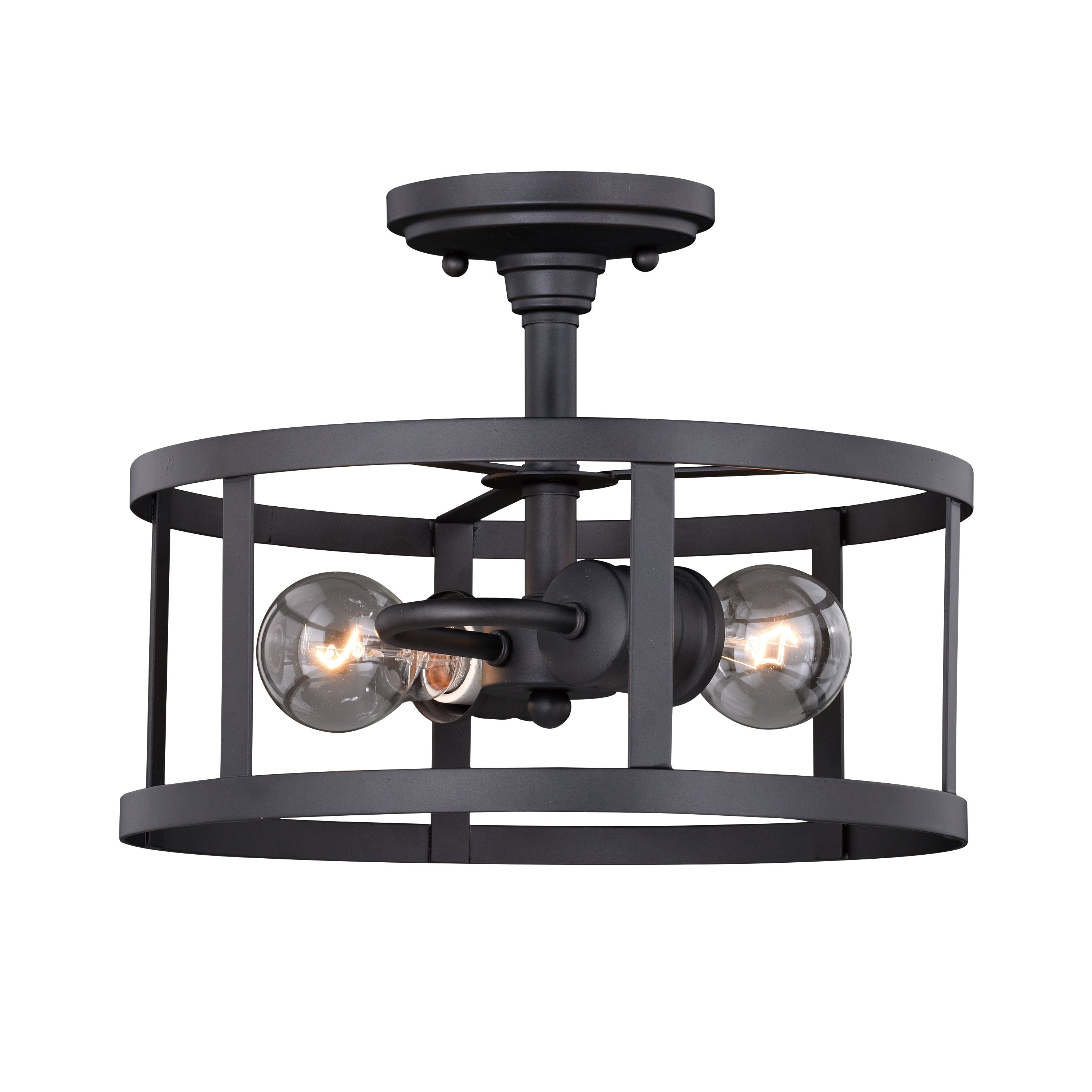 Vaxcel Akron 12 Semi Flush Mount Oil Rubbed Bronze