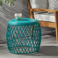 Alamera Outdoor 19 Inch Lattice Side Table By Christopher Knight Home 17.75 W X 19.75 W X 19.75 D