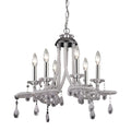 Alaric 22 Inch Wide 6 Light Chandelier In Chrome 22In W