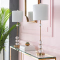 Albach Crystal 34 Inch Buffet Table Lamp Set Of Two 10 X 10 X 34