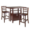 Albany 3 Pc Set High Table W Ladder Back Counter Stools