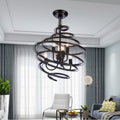 Albertus Black 6 Light Pendant