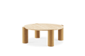 Albie Travertine Round Coffee Table