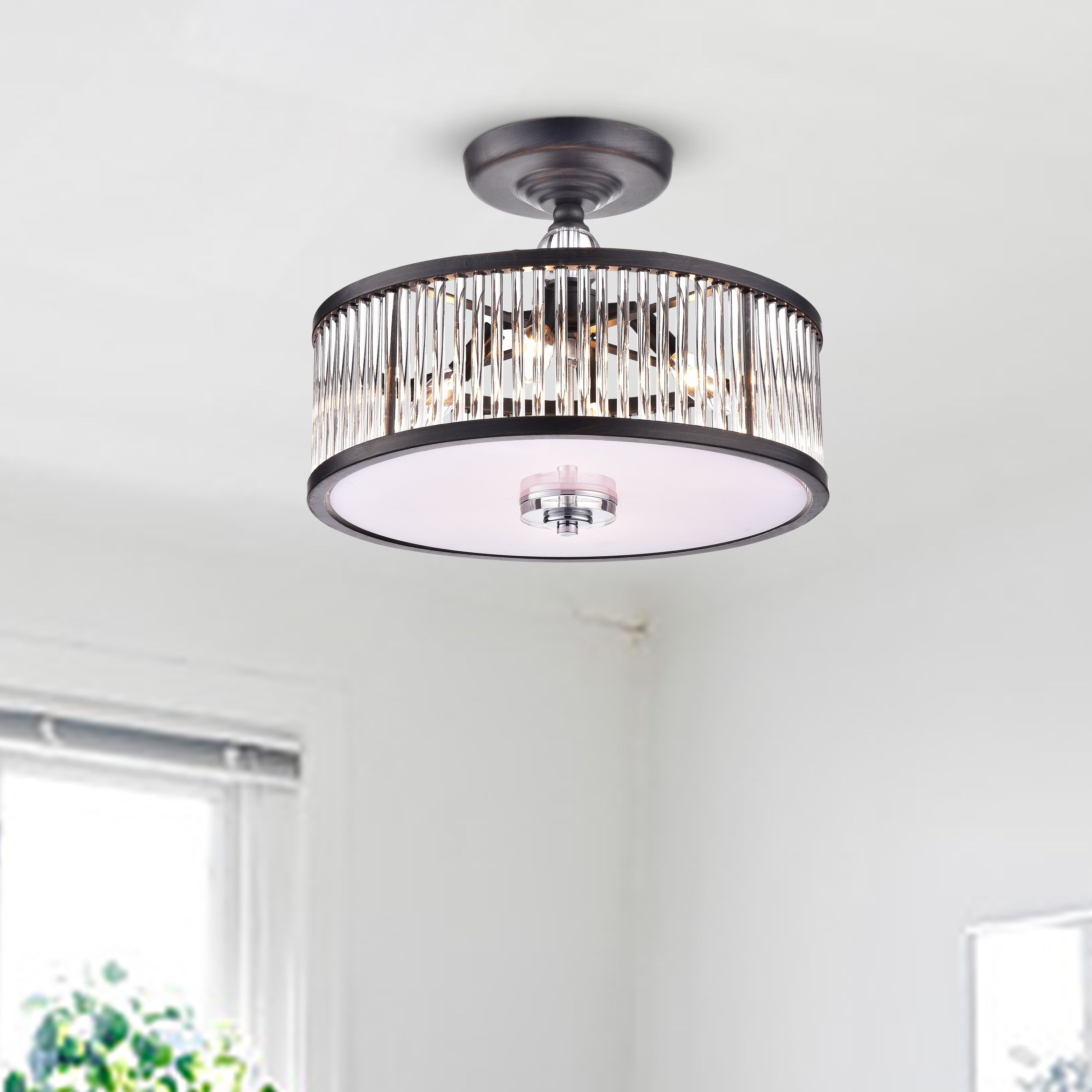 Alcor 4 Light Drum Semi Flush Mount