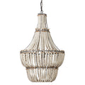 Alden D Cor Blanca Chandelier In White Beads