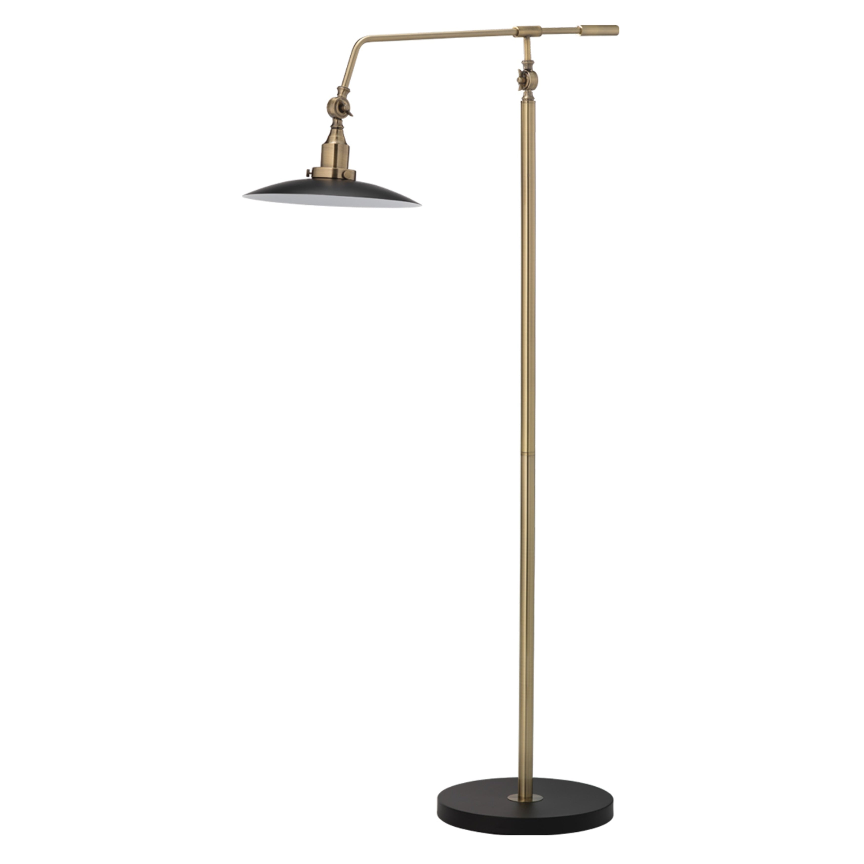 Alden D Cor Mid Century Modern Floor Lamp Antique Brass