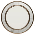Alden D Cor Round Wood Mirror With Trim Antique Bronze