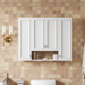 Aldercrest Modern Wall Mounted Medicine Cabinet With Adjustable Shelves Open Storage And Soft Close Hinges By Gdfstudio