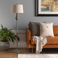 Aldon Classic Grey Urn 59 Inch Floor Lamp 59 H X 15 W X 15 D