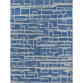 Aldridge Hand Knotted Wool Bamboo Silk Blue Gray Area Rug 8 X 10