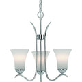 Alesia 3 Light Indoor Polished Nickel Chandelier