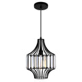 The Gray Barn Bracken Hill 1 Light Chandelier With Black Finish