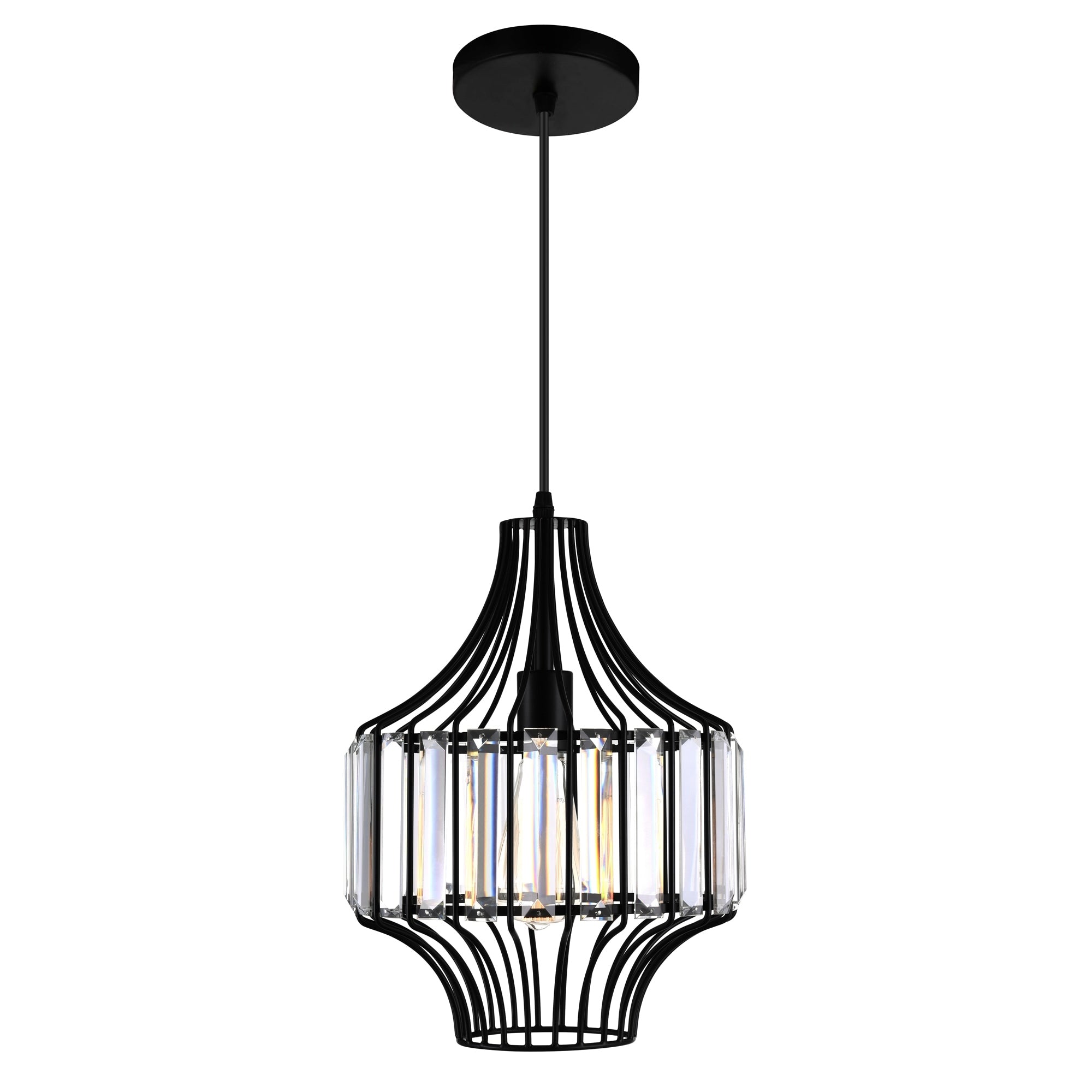 The Gray Barn Bracken Hill 1 Light Chandelier With Black Finish