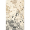 Alexa Marbled Abstract Beige Charcoal Area Rug