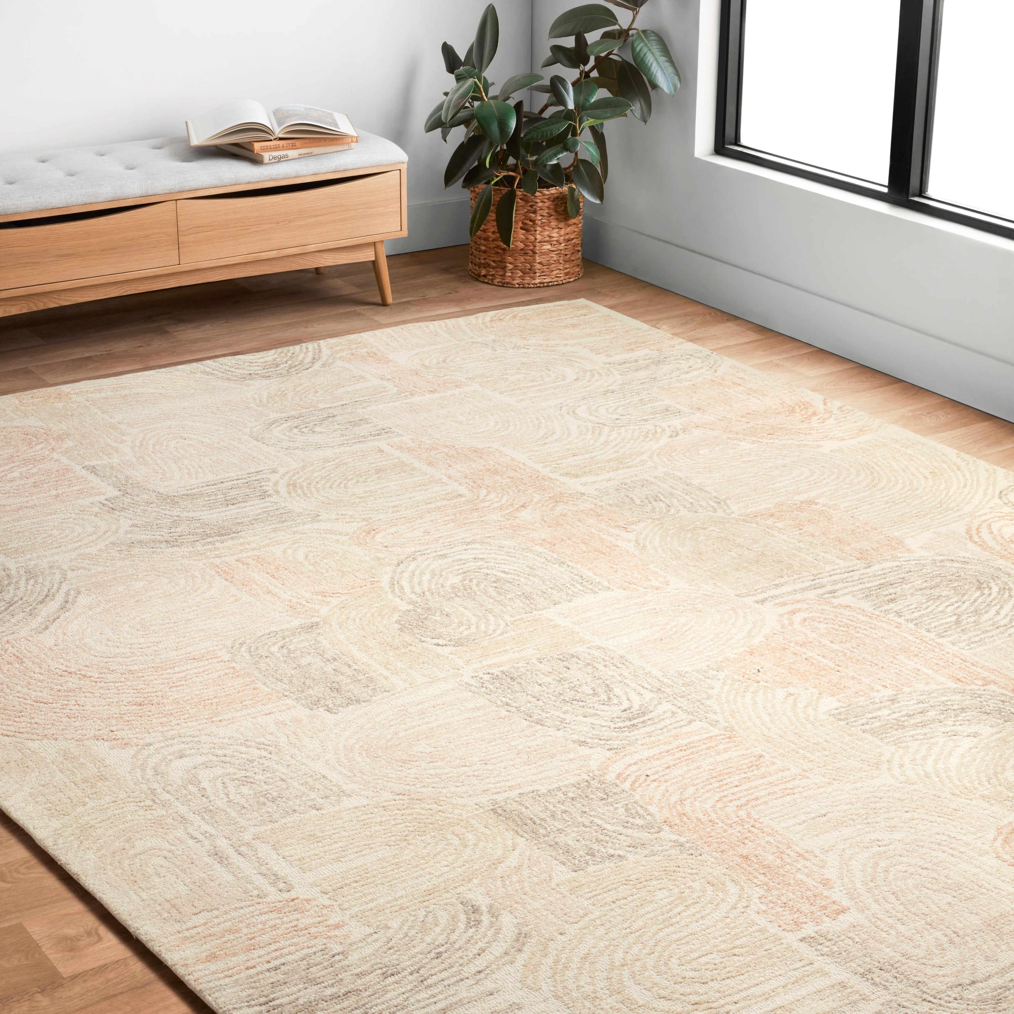 Alexander Home Aubrey Mid Centruy Modern Abstract Area Rug