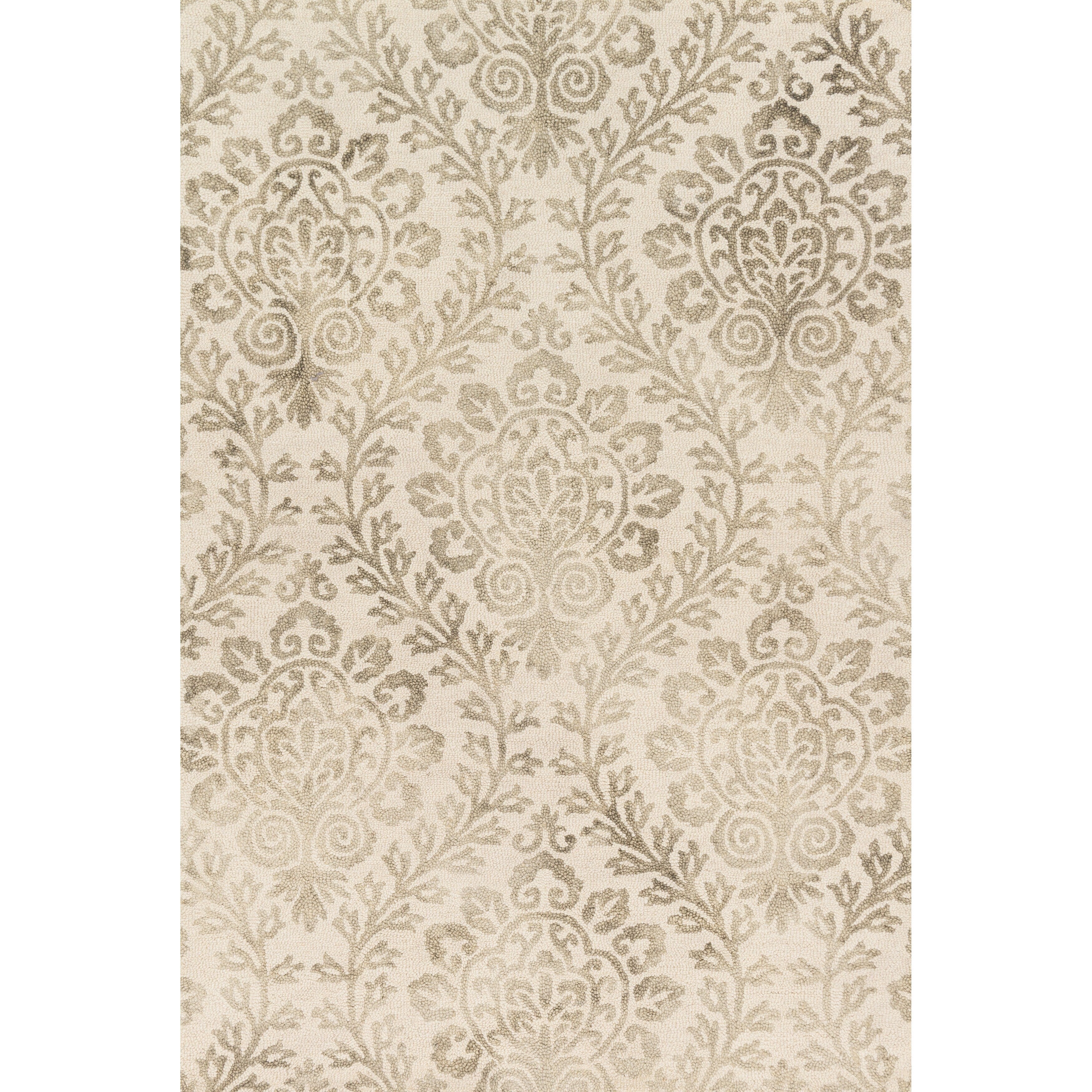 Hand Hooked Bella Stone Wool Rug 79 X 99 79 X 99