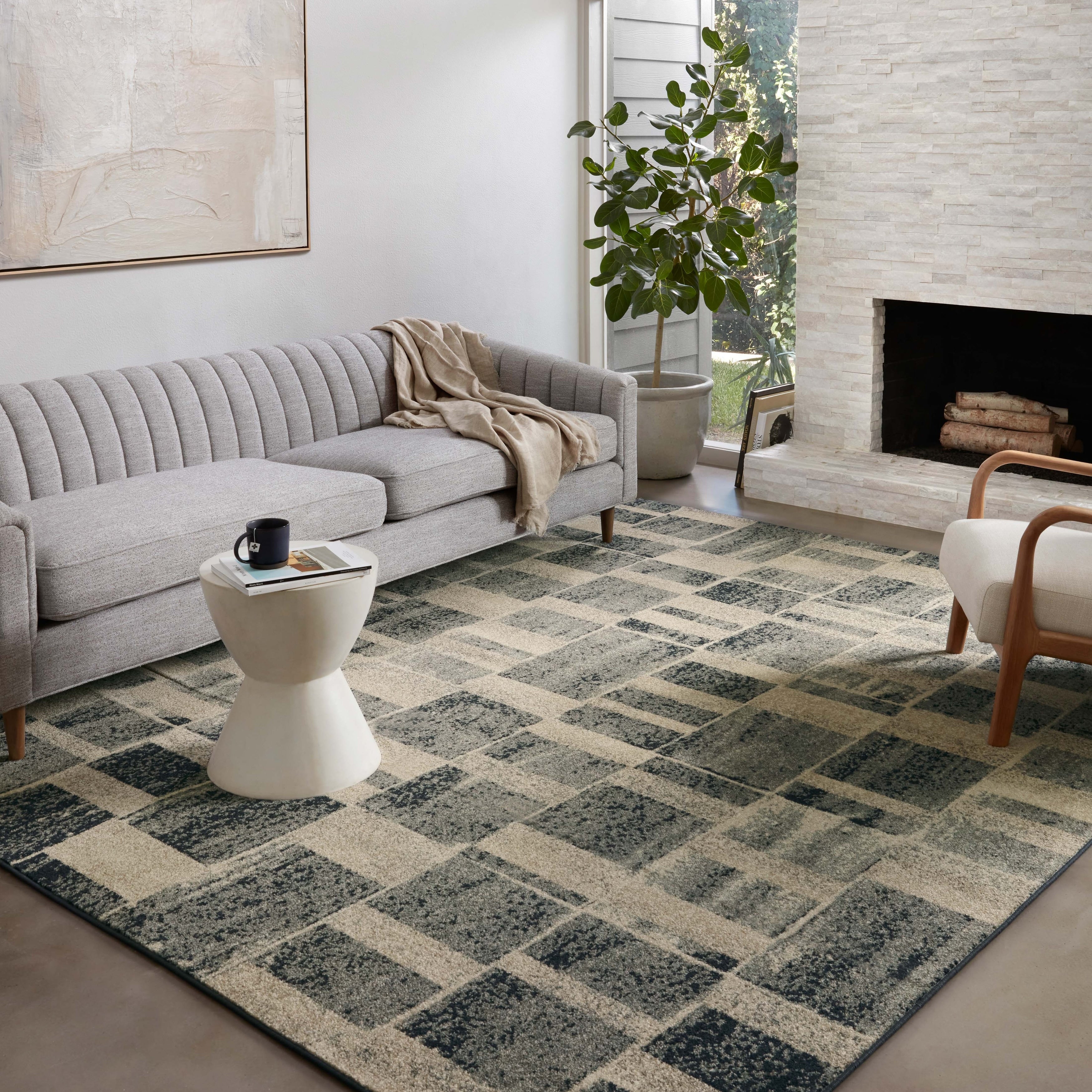 Alexander Home Bradford Modern Industrial Area Rug