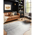 Alexander Home Clayton Grey Silver Faux Cowhide Rug 5 X 66
