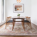 Traditional Slate Multi Medallion Distressed Rug 53 X 78
