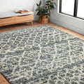 Contemporary Grey Beige Moroccan Shag Rug 810 X 12