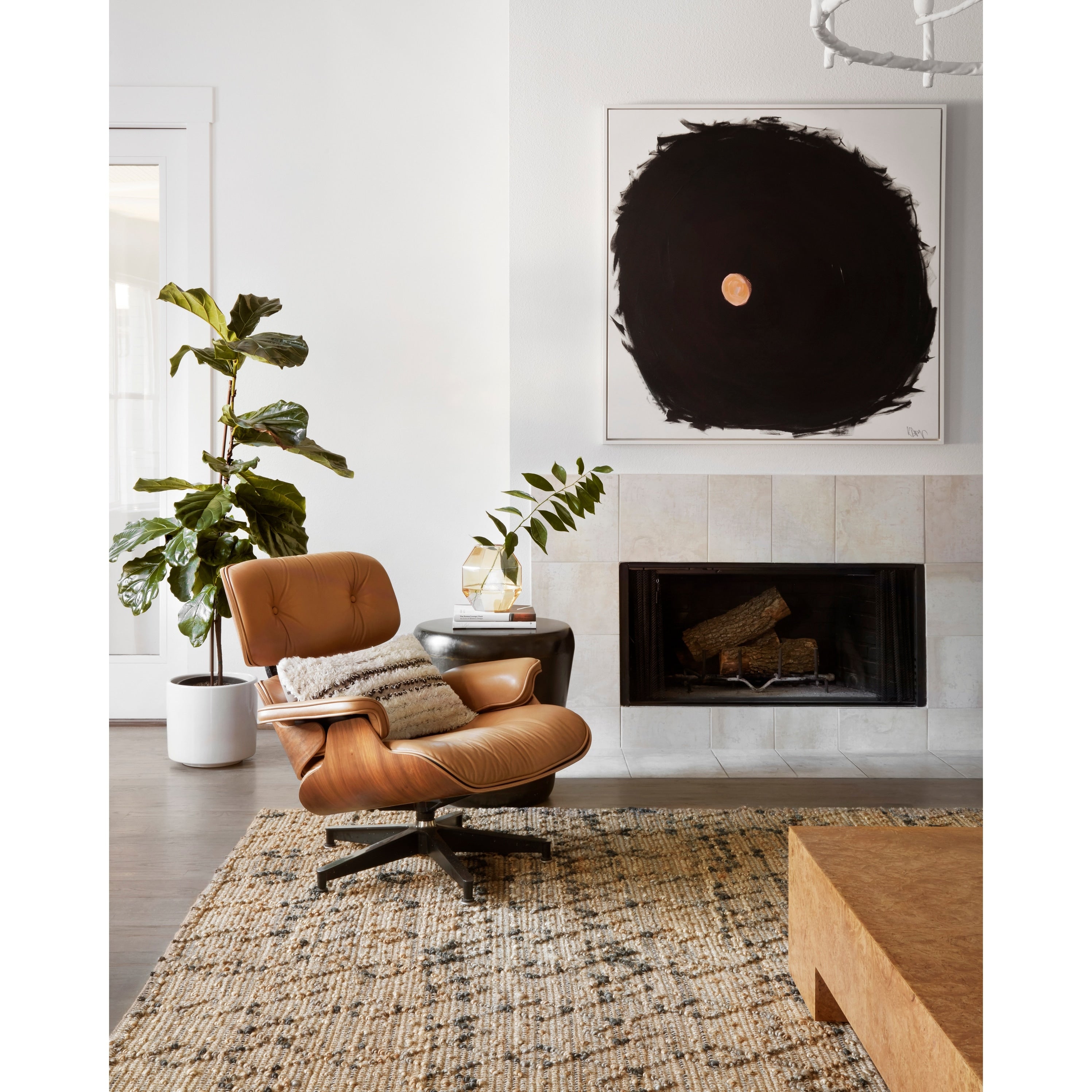 Hand Woven Ember Geometric Rug